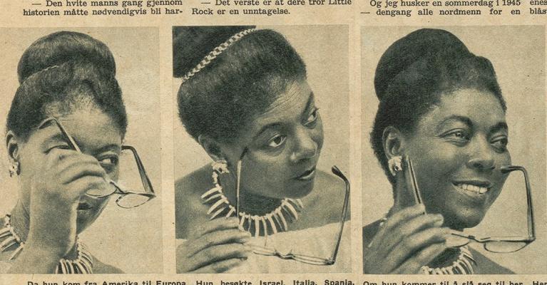 Portrettserie av Ruth Reese fra et intervju i ukebladet "Nå"