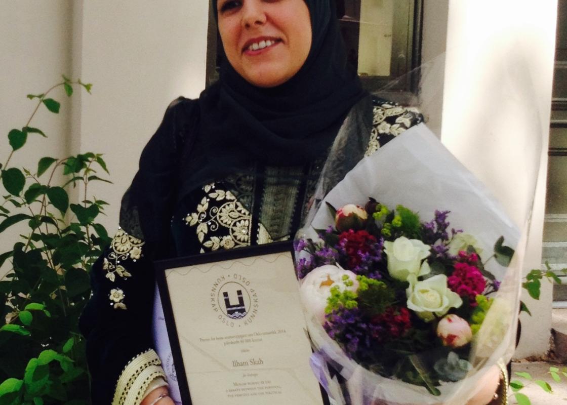 Ilham Skah vant Kunnskaps Oslos pris for beste masteroppgave med Oslo-tematikk