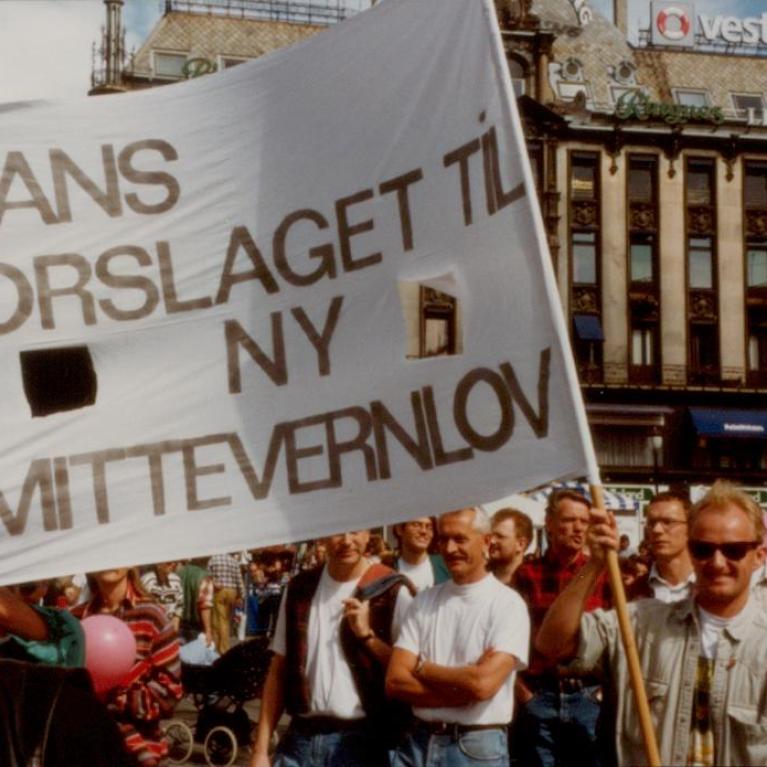 Homofile menn i demonstrasjonstog