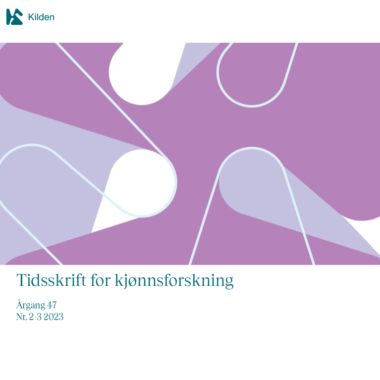 Bilde av forsiden til Tidsskrift for kjønnsforskning 2-3-23